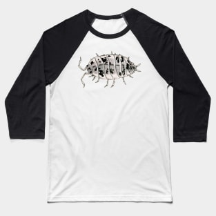 Porcellio laevis "Dairy Cow" Isopod Baseball T-Shirt